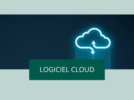 Illustration d'un nuage avec flèches de synchronisation, symbolisant l'accès aux données depuis n'importe où