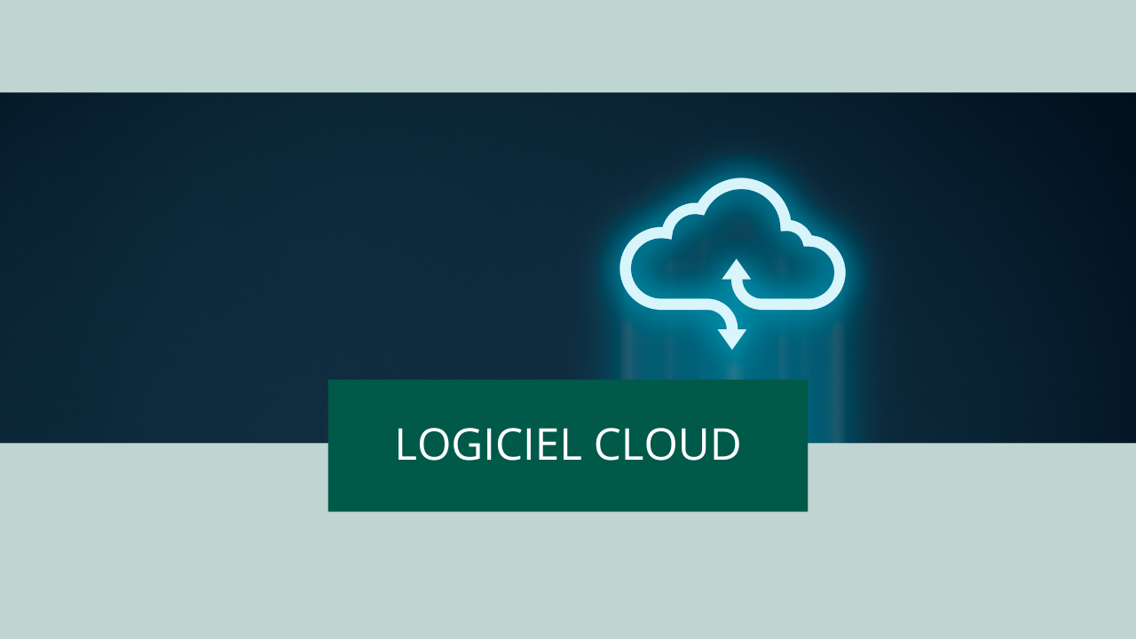 Illustration d'un nuage avec flèches de synchronisation, symbolisant l'accès aux données depuis n'importe où